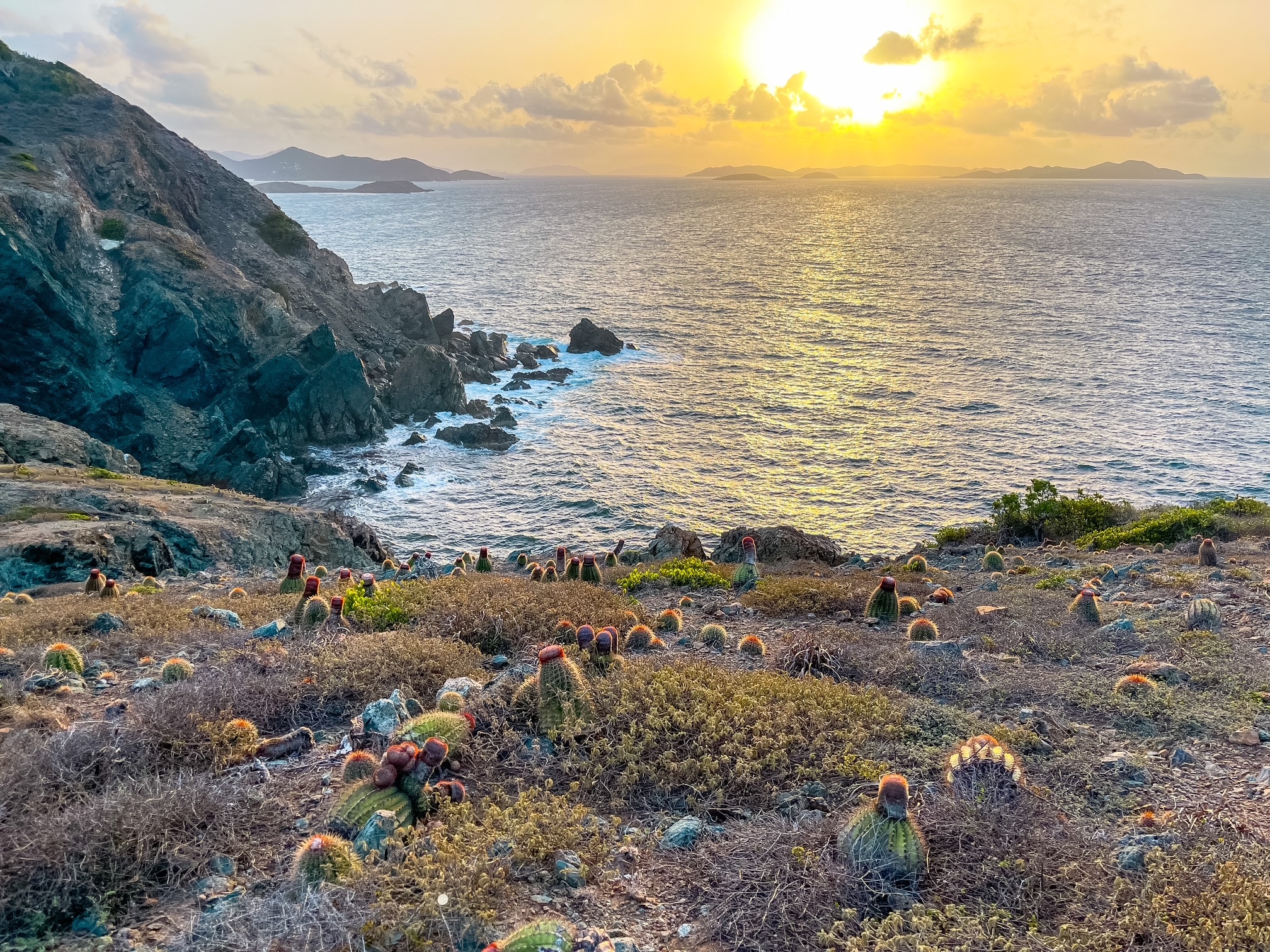 St John sunrise hike ram head trail